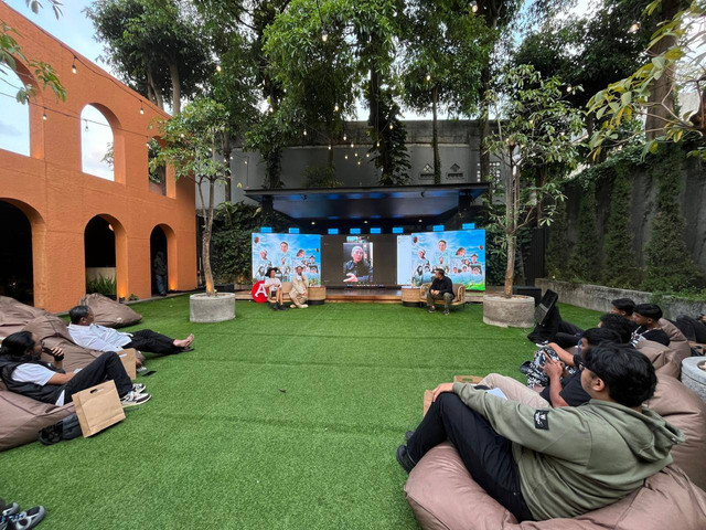 Konferensi pers Saemen Fest yang bakal dihadiri oleh Bernadya, Tulis, hingga Opick di Yogyakarta. Foto: Tugu Jogja