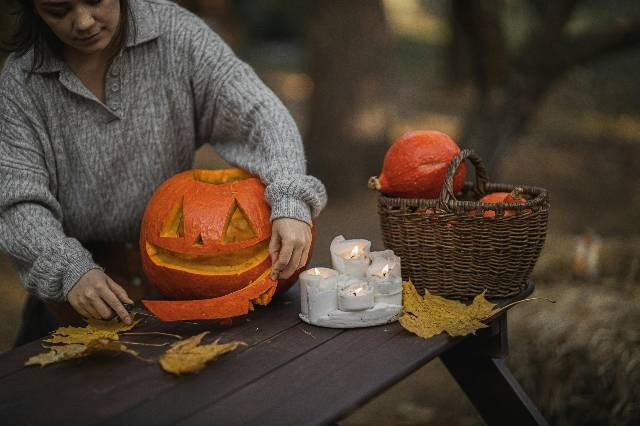 Gambar Labu Jack O' Lantern. Sumber Foto: pexels.com