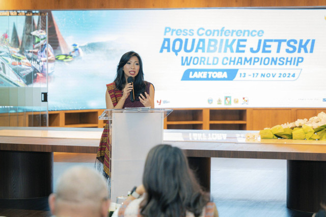 Konferensi pers Aquabike Jetski World Championship 2024, Kamis (31/10/2024). Foto: Dok. InJourney