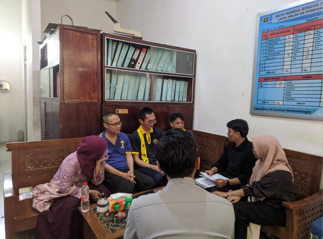 Penuhi Hak WBP, Lapas Permisan Fasilitasi Kunjungan LBHM