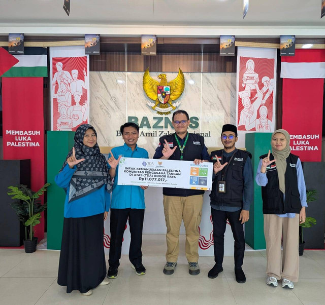 TDA Bogor Raya Salurkan Donasi untuk Palestina melalui Baznas RI