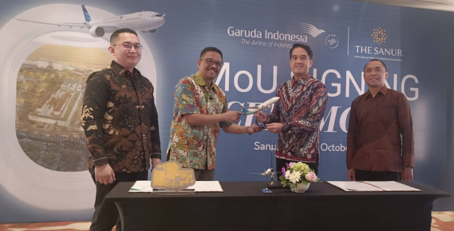 Mou Maskapai Garuda dan PT Hotel Internasional Sanur Indonesia (HISI) di Bali. Foto: Denita BR Matondang/kumparan