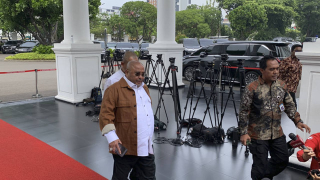 Sekjen PKS Habib Aboe Bakar Al-Habsyi di Istana Negara, Jumat (1/11/2024). Foto: Luthfi Humam/kumparan