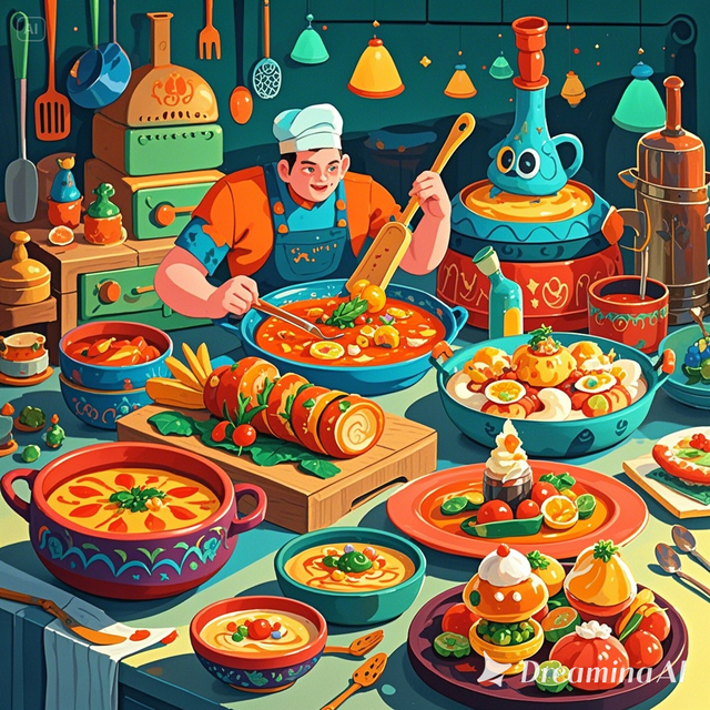 Ilustrasi UMKM di bidang kuliner ( sumber : DALL-E)