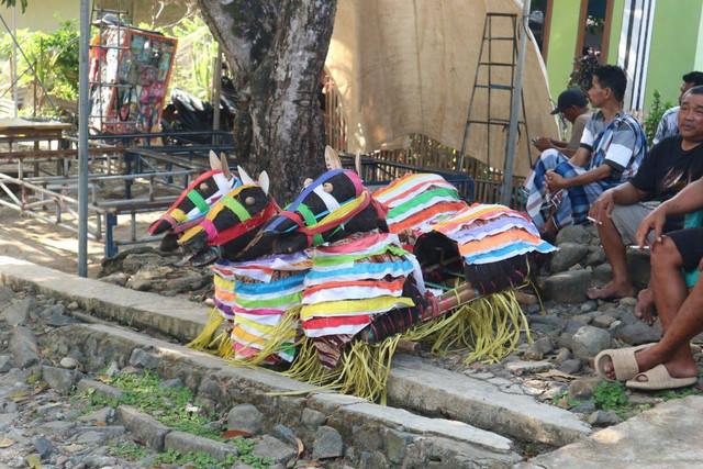 Kuda Lumping khas Desa Tamanjaya, Pandeglang, Banten. Sumber : Dokumentasi Pribadi