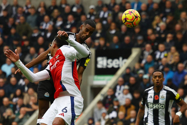 Newcastle vs Arsenal di Liga Inggris. Foto: Lee Smith/REUTERS 