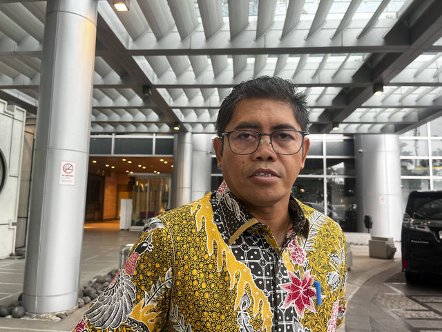 Sekretaris Jenderal Kementerian Perindustrian (Kemenperin) Eko Cahyanto usai rapat koordinasi di Hotel Four Season Jakarta Selatan, Minggu (3/11/2024). Foto: Widya Islamiati/kumparan