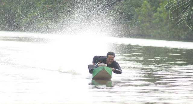 Lomba Sampan Kato yang digelar Disporapar KKR. Foto: Instagram Disporapar Kubu Raya. 