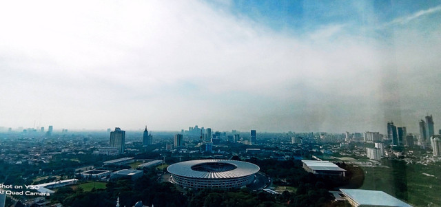 Stadion Gelora Bung Karno (GBK) Jakarta, tempat timnas Indonesia akan menjamu Jepang & Arab Saudi pertengahan bulan November 2024 dalam kualifikasi Piala Dunia zona Asia (Sumber foto : Penulis)