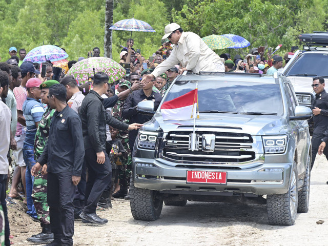 Presiden Prabowo Subianto melakukan kunjungan kerja ke Merauke, Papua, Minggu (3/11/2024). Foto: Rusman/Biro Pers Sekretariat Presiden