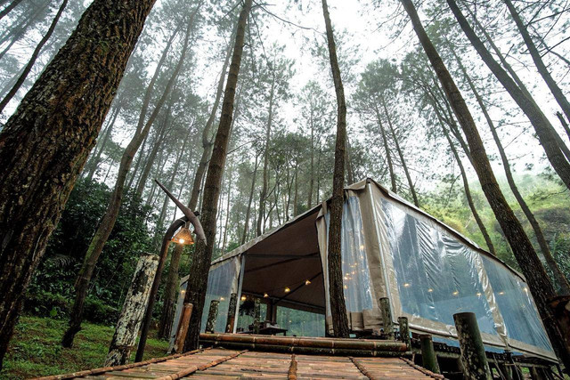 Ilustrasi De'Loano Glamping salah satu destinasi wisata di Kabupaten Purworejo, sumber foto : Twitter/X @Kemenparekraf