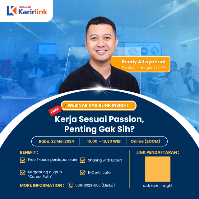 Ribuan Peserta Ikuti Seminar SEVIMA Seputar Kerja Sesuai Passion