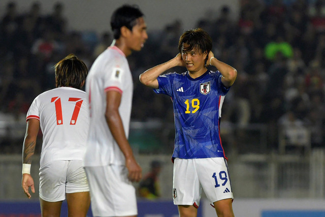 Pemain Timnas Jepang Koki Ogawa. Foto: Sai Aung MAIN / AFP