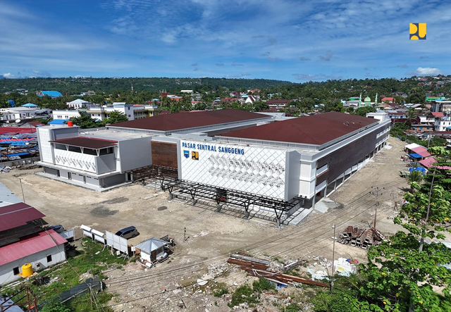 Kementerian Pekerjaan Umum selesaikan pembangunan Pasar Sanggeng sebagai pusat perdagangan masyarakat Kabupaten Manokwari, Papua Barat. Foto: Dok. Kementerian Pekerjaan Umum