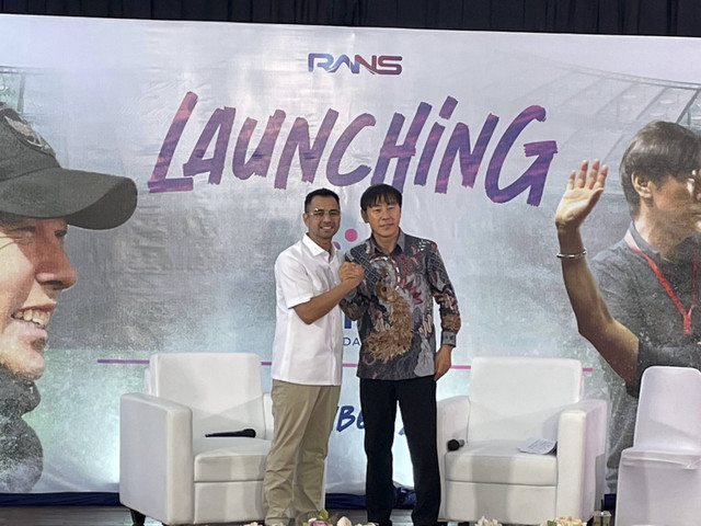 Raffi Ahmad dan Shin Tae-Yong Luncurkan STY Foundation. Foto: Dok. Istimewa