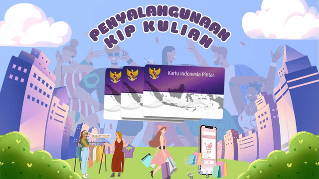 Gambar ilustrasi penyalahgunaan KIP Kuliah sumber: edit canva