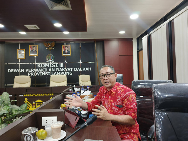 Anggota Komisi III DPRD Provinsi Lampung, Andy Roby | Foto : Eka Febriani / Lampung Geh