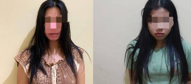 Kedua wanita yang kedapatan menjual gadis 15 tahun ke pria hidung belang. (ist)