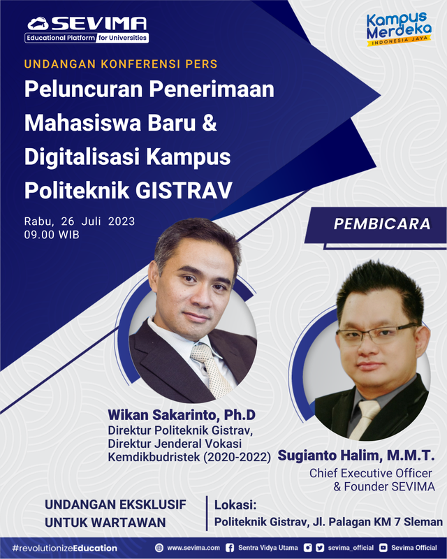 Ribuan Peserta Ikuti Seminar SEVIMA Seputar PMB & Digitalisasi Kampus