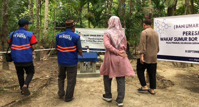 Alhamdulillah! Sumur Bor di Pulau Penurun, Kota Batam Diresmikan, Warga Bahagia 