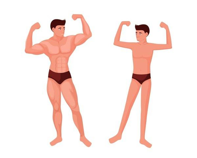 Foto oleh PegasuStudio: https://www.shutterstock.com/image-vector/athletic-thin-man-muscular-athlete-poses-2051149001