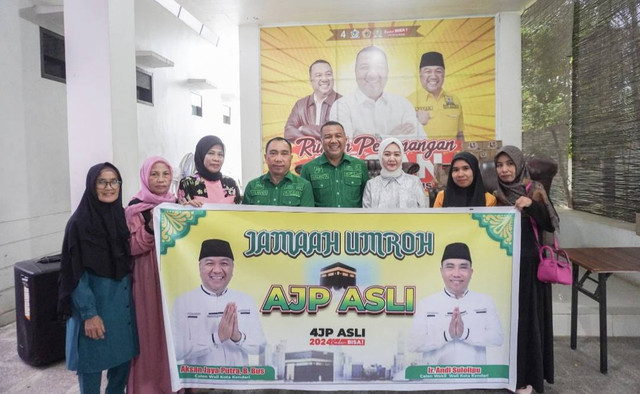 Lima warga Kendari resmi dilepas AJP-ASLI untuk menjalani umrah.