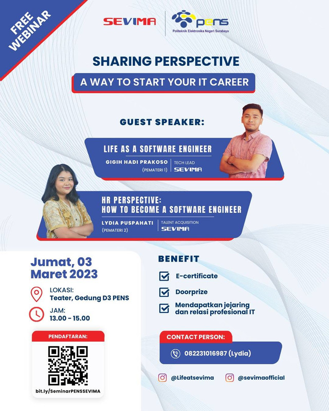 Ribuan Peserta Ikuti Seminar SEVIMA Seputar "A Way to Start Your IT Career"