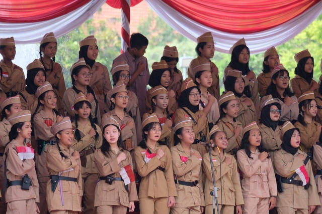 Peringatan Hari Pahlawan di Surabaya. Foto: Diskominfo Surabaya