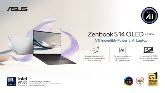 Asus Zenbook S 14 OLED. Foto: Asus