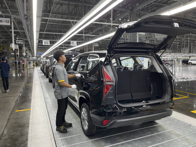 Fasilitas produksi PT Hyundai Motor Manufacturing Indonesia (HMMI) di Cikarang, Jawa Barat. Foto: Fitra Andrianto/kumparan