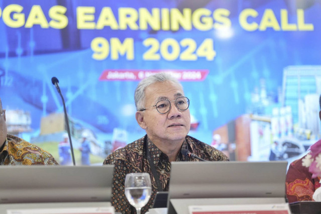 Direktur Utama PGN Arief Setiawan Handoko dalam Earning Calls Kinerja Konsolidasian Kuartal III 2024 PT Perusahaan Gas Negara Tbk pada Rabu, (6/11/2024). Foto: Dok. PGN