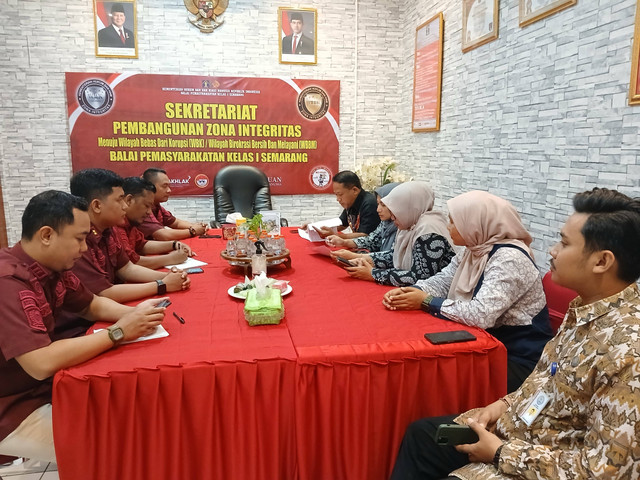 Rapat Koordinasi Program Pasca Rehabilitasi Bagi Klien Narkotika Bapas Semarang