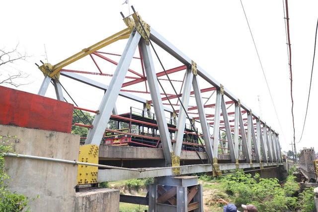 Jembatan Way Pedada di Jalan Lintas Sumatera, Kecamatan Banjar Agung, Tulang Bawang. | Foto: Dok Humas BPJN Lampung