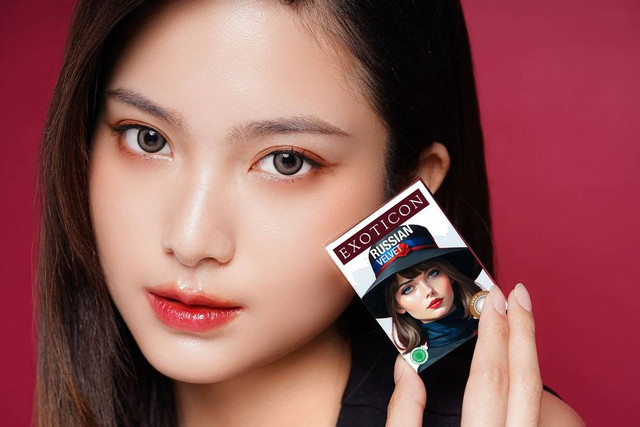 Exoticon, yang merupakan brand softlens atau lensa kontak luncurkan produk terbaru New Russian Velvet. (Foto: Istimewa)