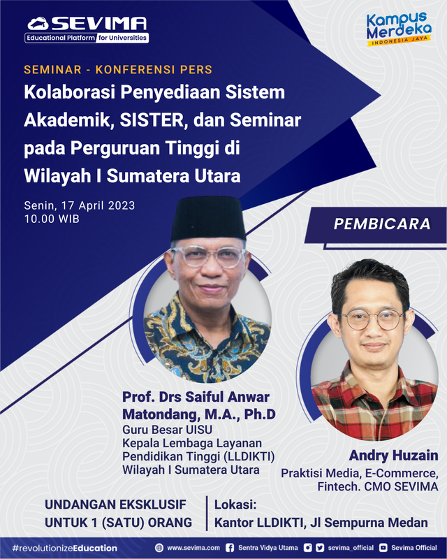 Prof. Drs. Saiful Anwar M., M.A., Ph.D Jadi Narasumber dalam Seminar SEVIMA