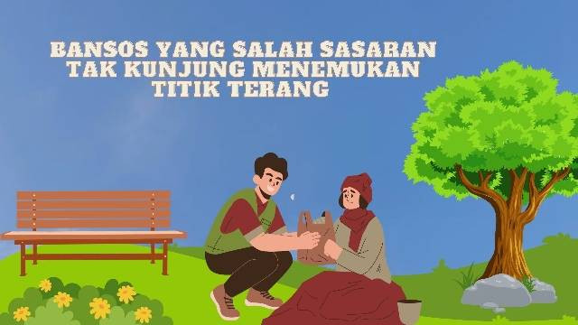 Gambar ilustrasi Bansos Yang Salah Sasaran Tak Kunjung Menemukan Titik Terang  sumber: edit canva