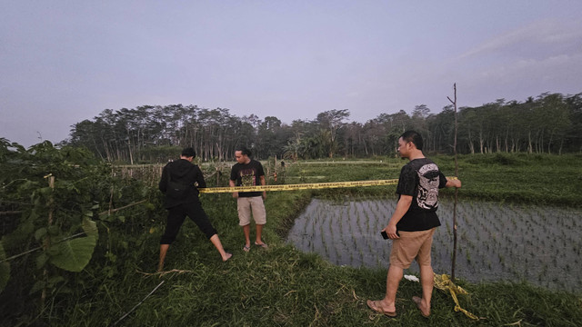 Sahroni (40 tahun) warga Desa Karangsuko, Kecamatan Pagelaran, Kabupaten Malang, tewas terkena ledakan senapannya sendiri saat berburu ikan di Sungai Mbureng, Kecamatan Gondanglegi, Kabupaten Malang. Foto: Dok. Istimewa