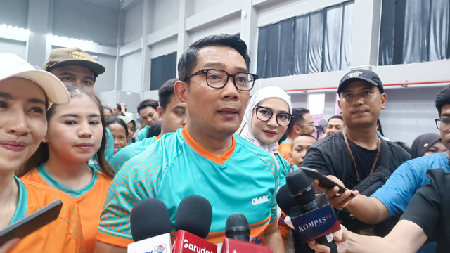 Ridwan Kamil saat dijumpai di Gelanggang Remaja Johar Baru, Jakpus, Sabtu (9/11). Foto: Thomas Bosco/kumparan