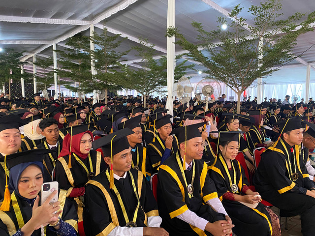 Itera melaksanakan kegiatan prosesi wisuda periode ke-20. | Foto: Sinta Yuliana/Lampung Geh