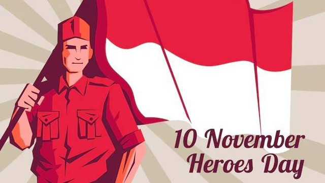 Ilustrasi Hari Pahlawan. Foto: freepik.com.