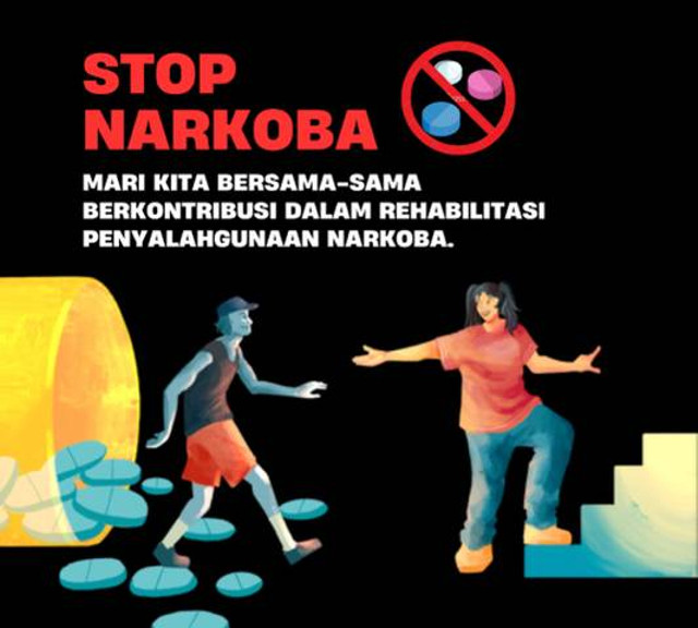 Ilustrasi ajakan untuk berkontribusi dalam rehabilitasi penyalahgunaan narkoba sehingga dengan dukungan dan perhatian, kita dapat membantu individu untuk berhenti dari penggunaan narkoba dan kembali ke kehidupan yang lebih baik. Foto: Dokumen Pribadi. 