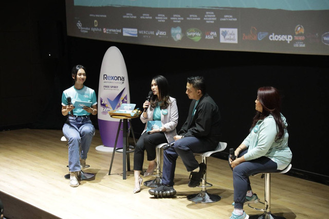 Konferensi pers Rexona Run 2024 di CGV FX Sudirman pada Minggu (11/10). Foto: Rexona