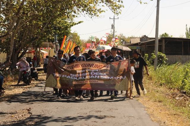 Puncak Rasulan di desa Semanu, Gunungkidul, Yogyakarta tahun 2024