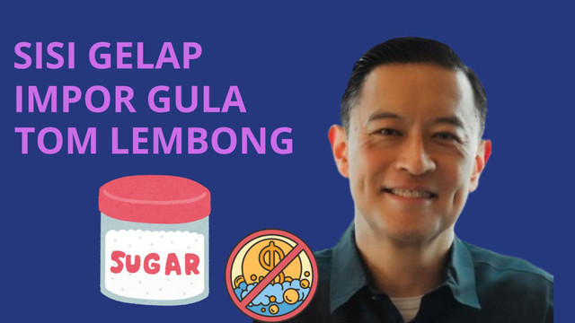 ilustrasi kasus korupsi impor gula Tom Lembong. oleh Maysa Silvi Azzahra : Canva