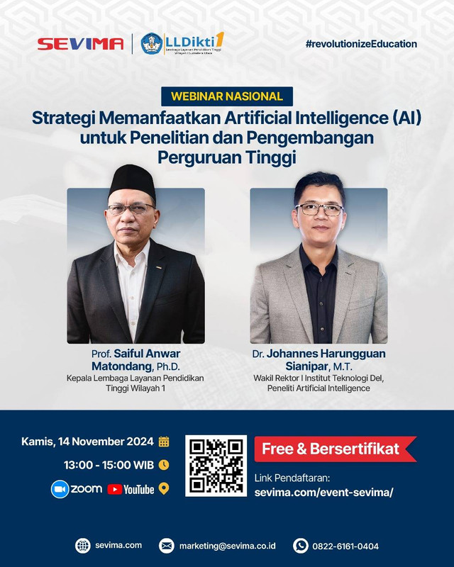 Prof. Saiful Anwar M., Ph.D. Jadi Narasumber dalam Webinar Nasional SEVIMA