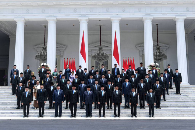 Kabinet Merah Putih Prabowo-Gibran (Foto: Hafidz Mubarak A/ ANTARA FOTO)