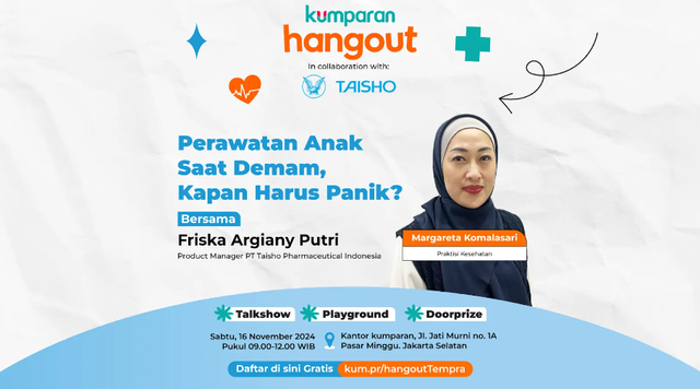 Talkshow kumparan Hangout: Perawatan Anak Saat Demam. Foto: dok istimewa