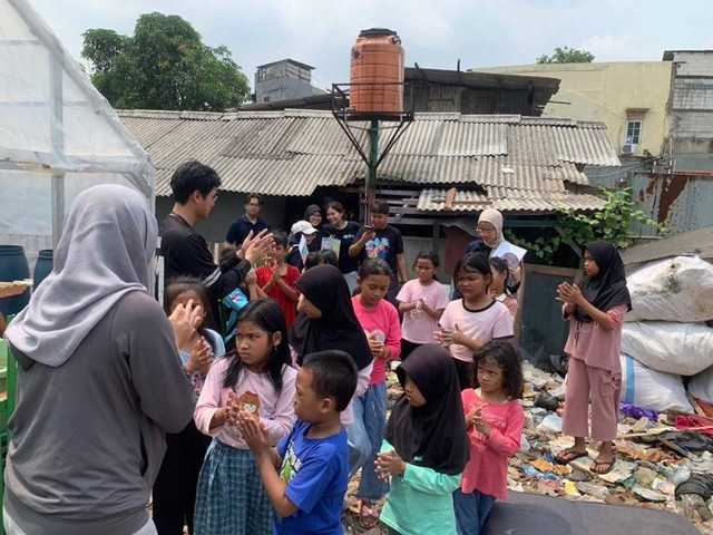 Gerakan Cuci Tangan Pakai Sabun di SaungElmu oleh Meloka Sekitar. (Dokumentasi Pribadi, 2024)