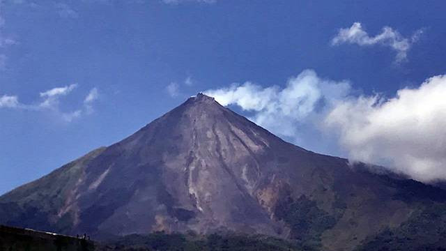 Gunung Karangetang di Kabupaten Sitaro, Sulawesi Utara.