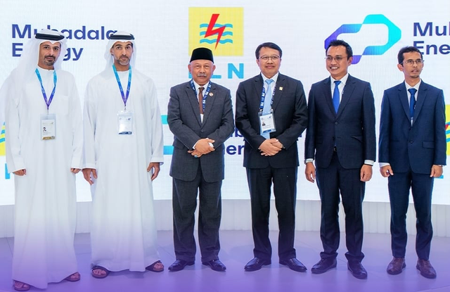 PLN bekerja sama dengan Mubadala Energy untuk kerja sama utilisasi dan pengembangan infrastruktur gas bumi dari Blok Andaman Selatan di Abu Dhabi, UEA, Selasa (5/11/2024). Foto: Dok. PLN